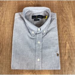 Camisa manga Curta PRL cinza claro - 082 - VITRINE SHOPS