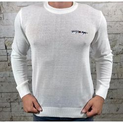 Suéter TH Branco - 1121 - REI DO ATACADO
