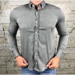 Camisa Manga Longa PRL Cinza - 40114 - DROPA AQUI