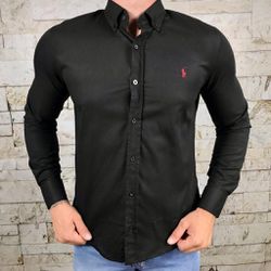Camisa Manga Longa PRL Preto - 1130 - VITRINE SHOPS