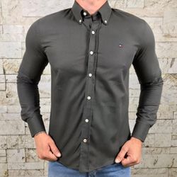 Camisa Manga Longa TH Cinza Escuro - 1448 - VITRINE SHOPS