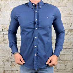 Camisa Manga Longa TH Azul - 1457 - VITRINE SHOPS