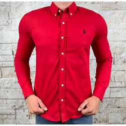 Camisa Manga Longa PRL Vermelho - 40130 - DROPA AQUI