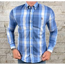 Camisa Manga Longa PRL Xadrez Azul⭐ - 1621 - VITRINE SHOPS