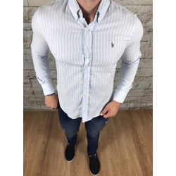 Camisa Manga Longa PRL Azul Claro ⭐ - 40049 - DROPA AQUI