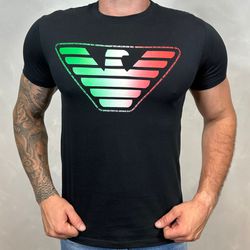 Camiseta Armani Preto⭐ - B-1740 - RP IMPORTS