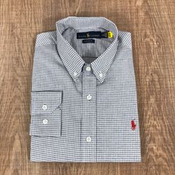 Camisa Manga Longa PRL Xadrez Cinza - 1802 - VITRINE SHOPS