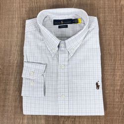 Camisa Manga Longa PRL Xadrez Cinza - 1807 - VITRINE SHOPS
