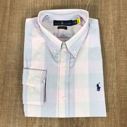 Camisa Manga Longa PRL Xadrez Rosa - 1814 - VITRINE SHOPS