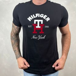 Camiseta TH Preta⭐ - A-2084 - VITRINE SHOPS