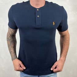 Camiseta Henley PRL Azul Marinho - A-2095 - DROPA AQUI