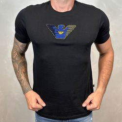 Camiseta Armani Preta⭐ - A-2577 - BARAOMULTIMARCAS