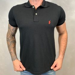 Polo PRL Preto ⭐ - B-2586 - REI DO ATACADO