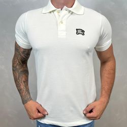 Polo Burberry Branco⭐ - A-2868 - DROPA AQUI