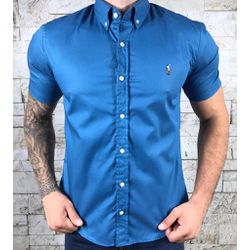 Camisa Manga Curta PRL Azul ⭐ - 30022 - DROPA AQUI