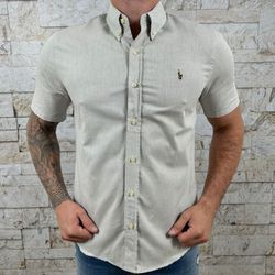 Camisa Manga Curta PRL Cinza⭐ - 30024 - ESTAMOS JUNTO