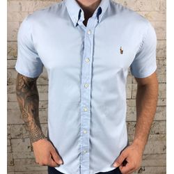 Camisa Manga Curta PRL Azul Bebe - 30026 - VITRINE SHOPS