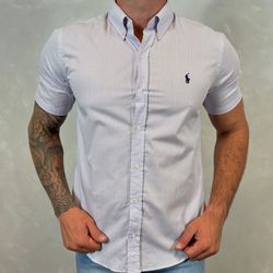 Camisa Manga Curta PRL Micro Xadrez Lilás - 30112 - VITRINE SHOPS
