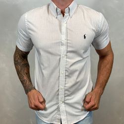 Camisa Manga Curta PRL Xadrez Branco - 30128 - VITRINE SHOPS