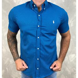 Camisa Manga Curta PRL Xadrez Azul - 30195 - LOJA VIPIX