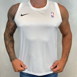 Regata Nike Dry Fit Branco - 3459 - DROPA AQUI