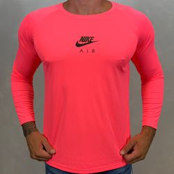 Camiseta Nike Dry Fit Manga Longa Rosa - 3464 - DROPA AQUI