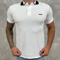 Polo HB Branco⭐ - B-3552 - DROPA AQUI