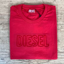 Camiseta Diesel Vermelho ⭐ - A-3568 - BARAOMULTIMARCAS