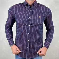 Camisa Manga Longa PRL Roxo⭐ - 40087 - ESTAMOS JUNTO