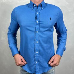 Camisa Manga Longa PRL Azul - 40204 - LOJA VIPIX