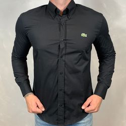 Camisa Manga Longa LCT Preto - 40286 - BARAOMULTIMARCAS