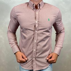 Camisa Manga Longa PRL Xadrez Vinho - 40326 - VITRINE SHOPS