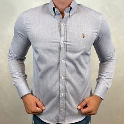 Camisa Manga Longa PRL Cinza - 40373 - LOJA VIPIX