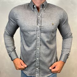 Camisa Manga Longa PRL Cinza - 40399 - LOJA VIPIX