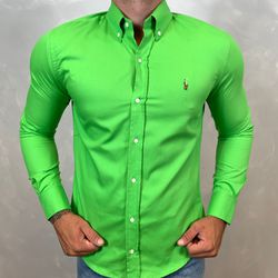 Camisa Manga Longa PRL Verde - 40422 - DROPA AQUI