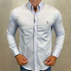 Camisa Manga Longa PRL Azul - 40441 - LOJA VIPIX