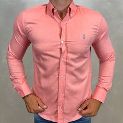 Camisa Manga Longa PRL Rosa - 40443 - VITRINE SHOPS