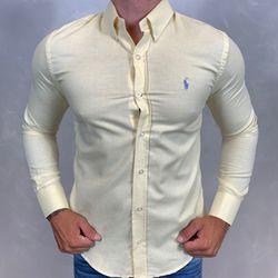 Camisa Manga Longa PRL Amarelo - 40446 - LOJA VIPIX