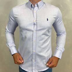 Camisa Manga Longa PRL Azul - 40454 - LOJA VIPIX