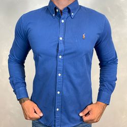 Camisa Manga Longa PRL Azul ⭐ - 40455 - LOJA VIPIX
