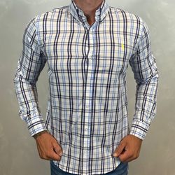 Camisa Manga Longa PRL Xadrez Azul⭐ - 40486 - LOJA VIPIX