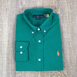 Camisa Manga Longa PRL Xadrez Verde - 1798 - VITRINE SHOPS