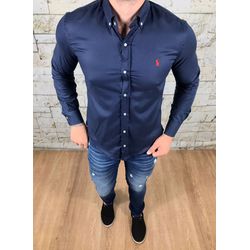 Camisa Manga Longa PRL Azul Marinho - 40147 - VITRINE SHOPS