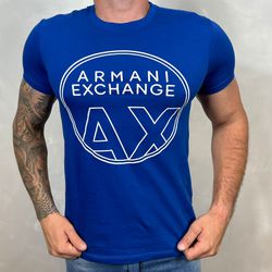 Camiseta Armani Azul⭐ - C-cmax04 - REI DO ATACADO