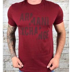 Camiseta Armani Vinho⭐ - cmax10 - VITRINE SHOPS