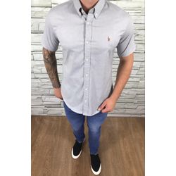 Camisa Manga Curta Prl Cinza Azulado ⭐ - CRLMC131c... - VITRINE SHOPS