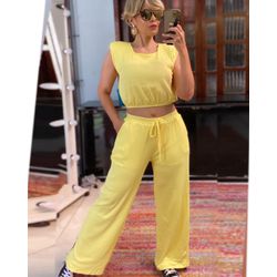 Conjunto Ramon Rayon Amarelo - F-161 - DROPA AQUI