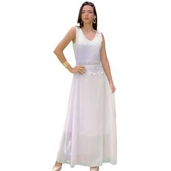 Vestido Festa Branco - F-297 - VITRINE SHOPS