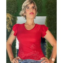 T-Shirt Vermelho - F-460 - DROPA AQUI