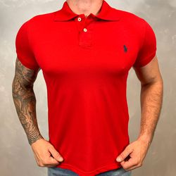 Polo PRL Vermelho. - B-2756 - DROPA AQUI